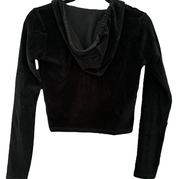 IETS FRANS Urban Outfitters Black Hoodie Top - Picture 2 of 3
